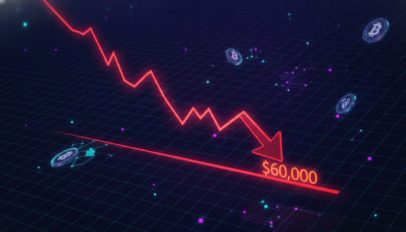 Bitcoin Price Drops Below $60,000 Amidst Quarterly Loss Concerns